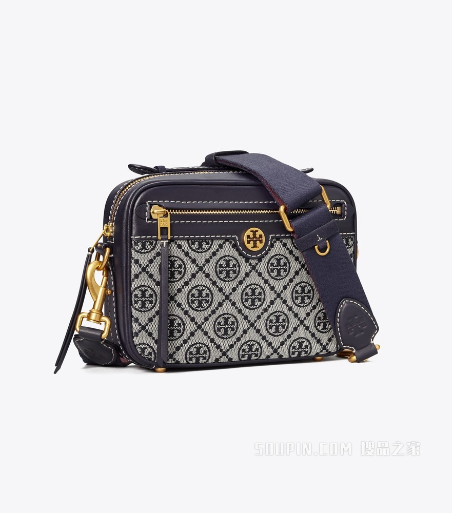 T Monogram 提花相机包 蓝色