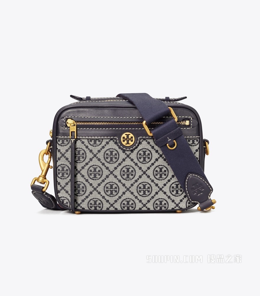 T Monogram 提花相机包 蓝色