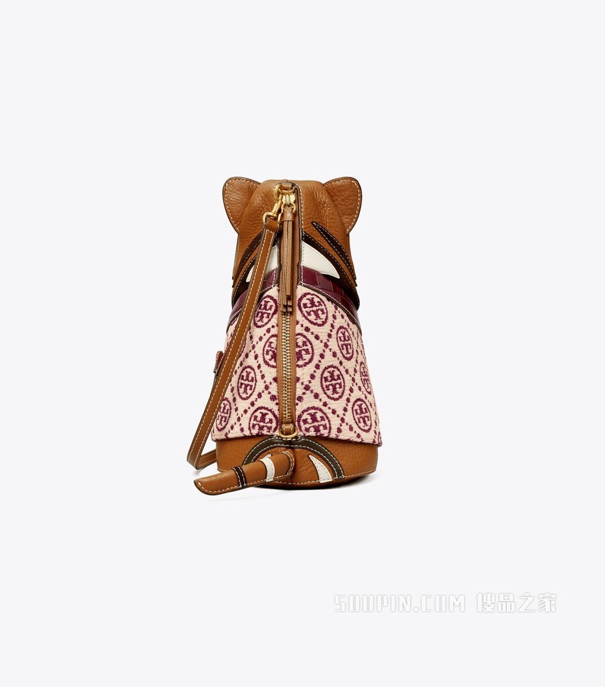 Tanya 虎形斜挎包 经典原色棕