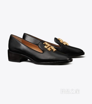 Eleanor 高跟乐福鞋 深邃黑