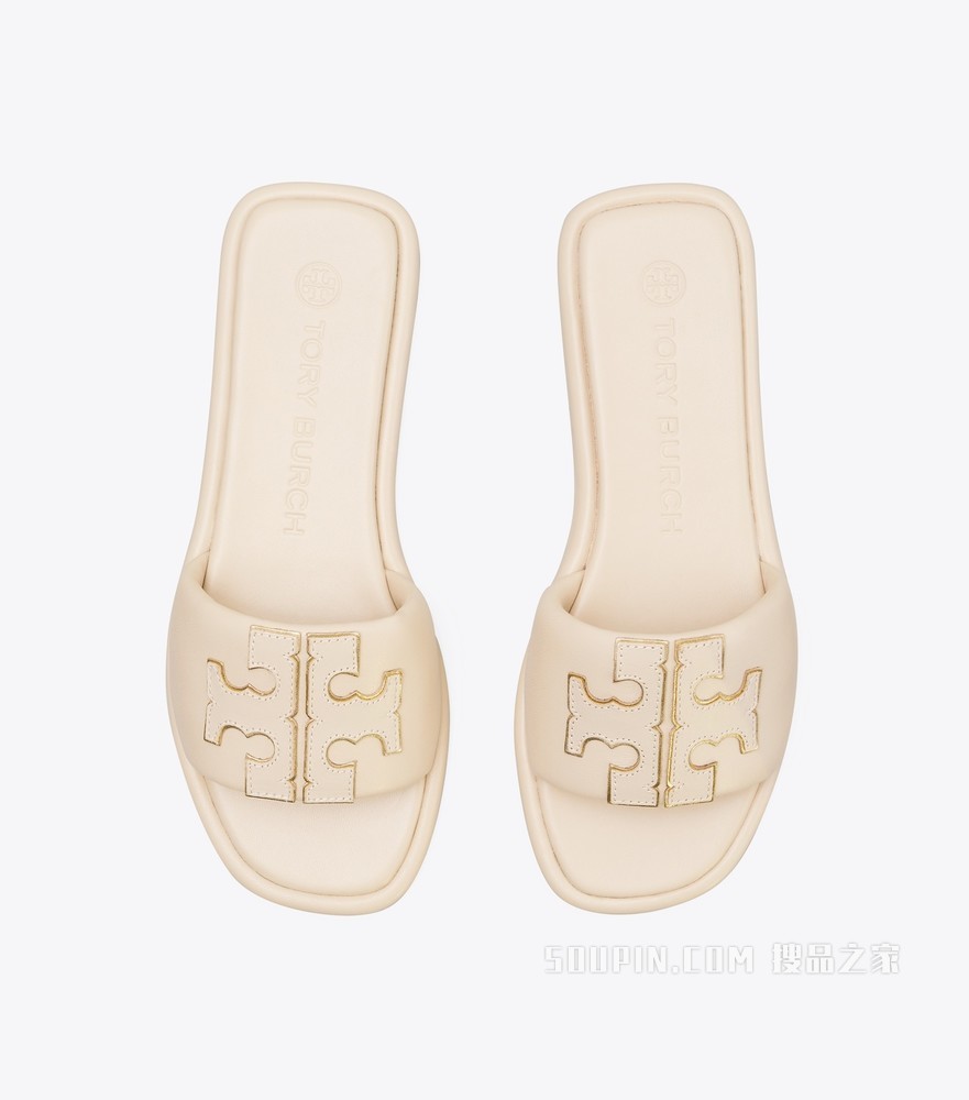 Double T 运动凉鞋 焦糖太妃色/金色