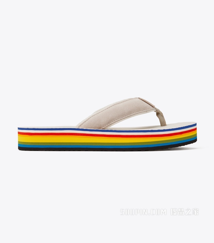 Flatform 夹趾拖鞋 天然米/天然米