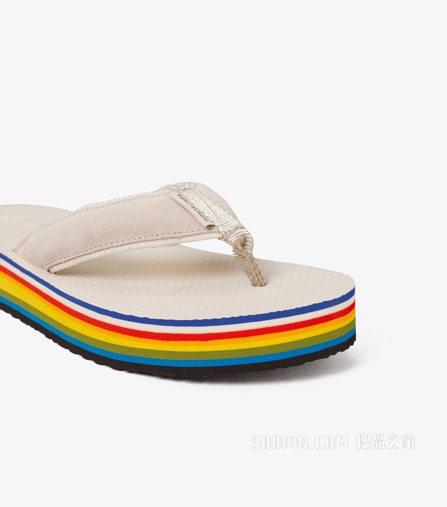 Flatform 夹趾拖鞋 天然米/天然米