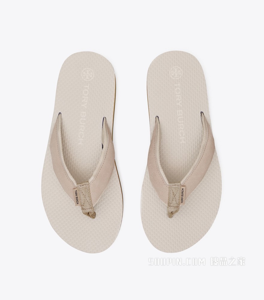 Flatform 夹趾拖鞋 天然米/天然米