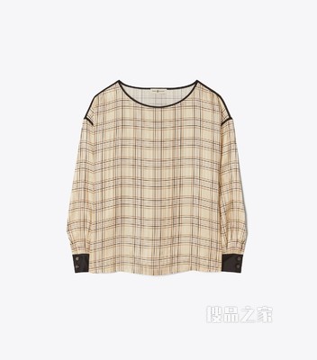Robinson 提花上衣 格纹