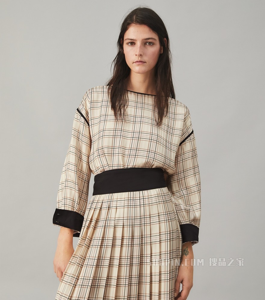 Robinson 提花上衣 格纹