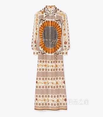 印花长衫 太阳花