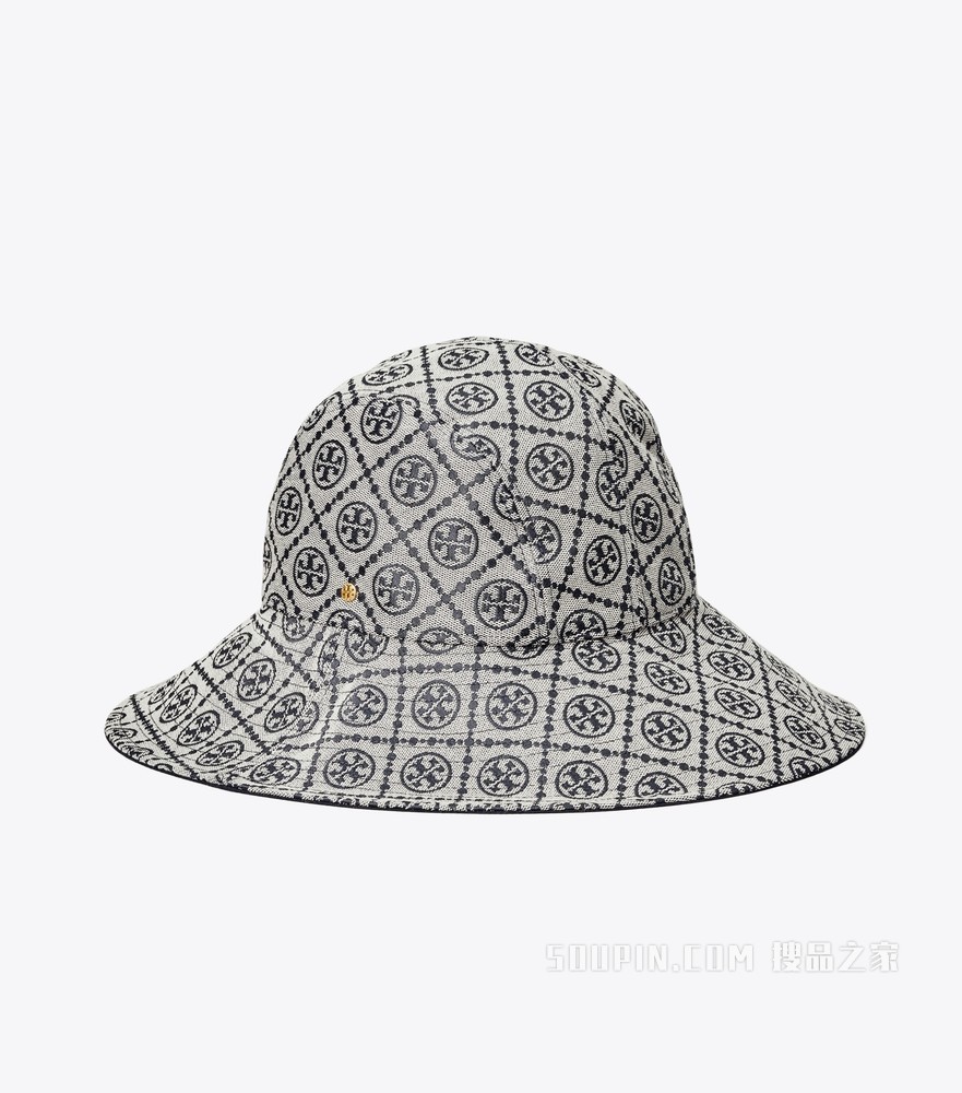 T Monogram 双面两用提花渔夫帽 海军蓝/皇家海军蓝