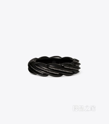 树脂手镯 闪耀黑/水晶