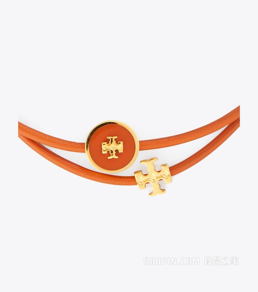 Kira Enameled Slider 手镯 黄色