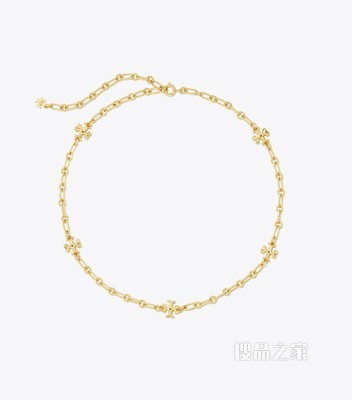 Roxanne 链环项链 轧制黄铜