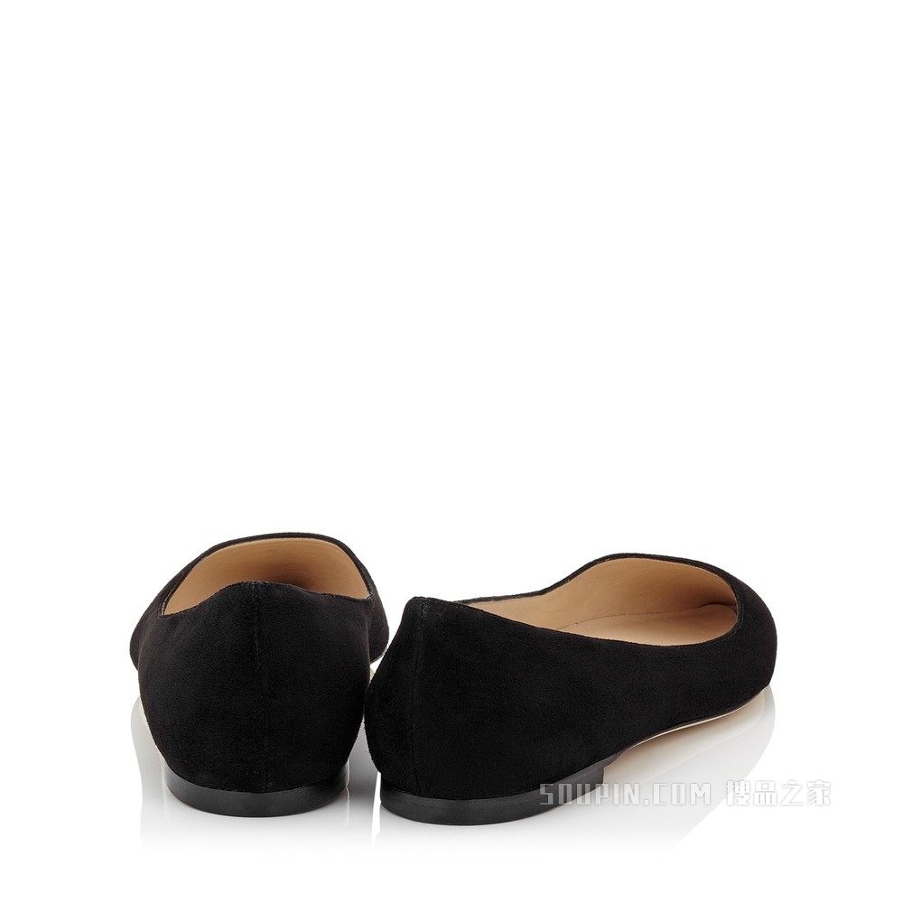 ROMY FLAT 黑色尖头平底鞋