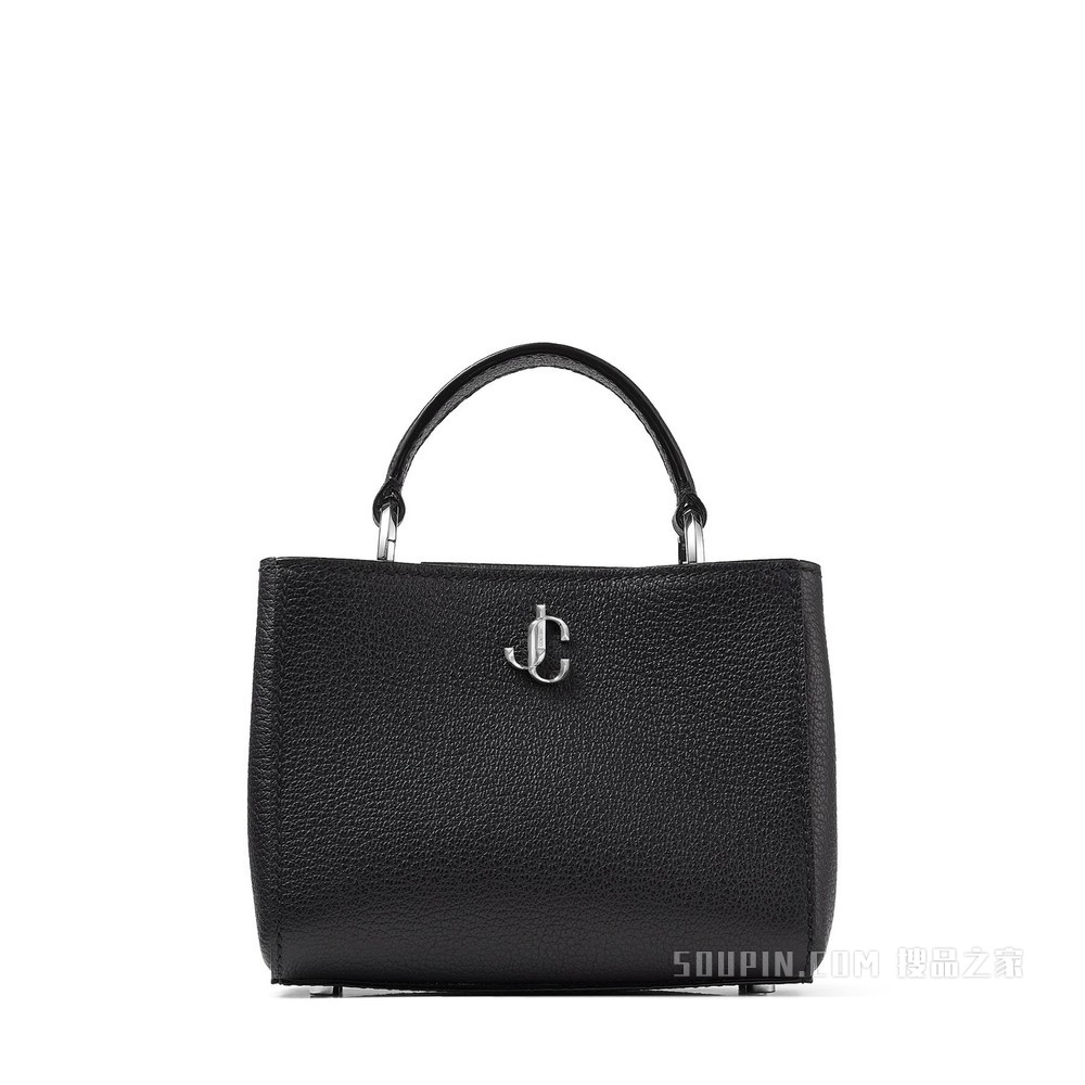 VARENNE TOP HANDLE MINI 黑色都市粒纹牛皮迷你包
