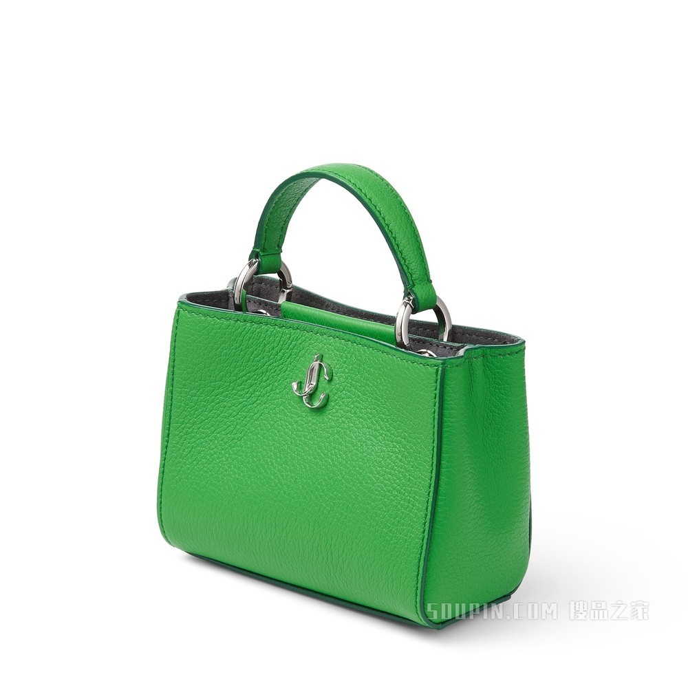 VARENNE TOP HANDLE MINI 黑色都市粒纹牛皮迷你包