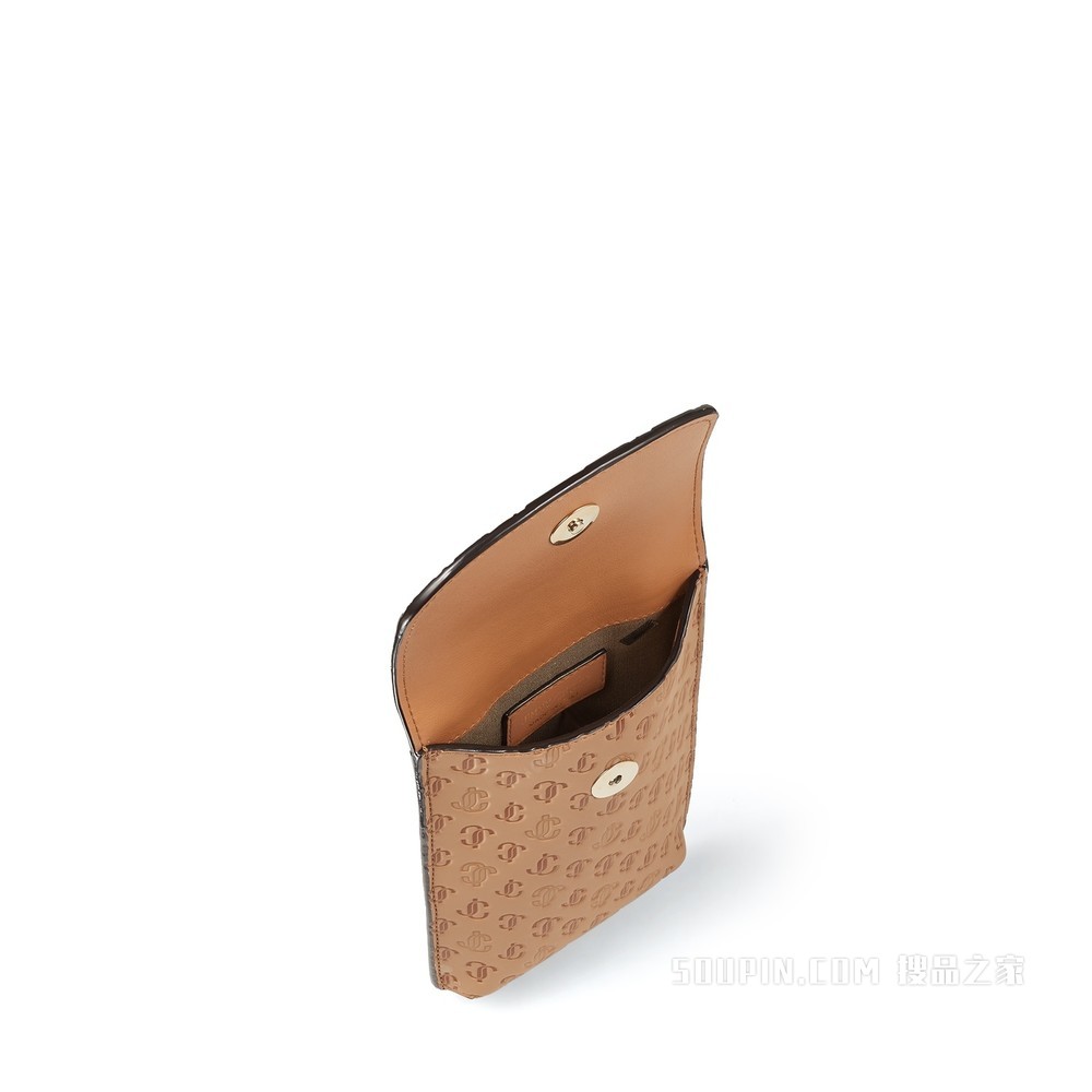VARENNE PHONE CASE 黑色 JC 字母图案手机包