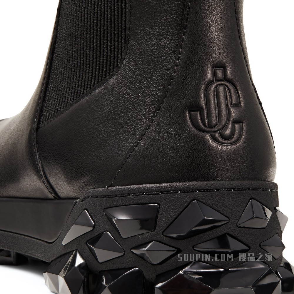 DIAMOND X CHELSEA/M 多切面立体鞋底黑色磨面皮切尔西靴