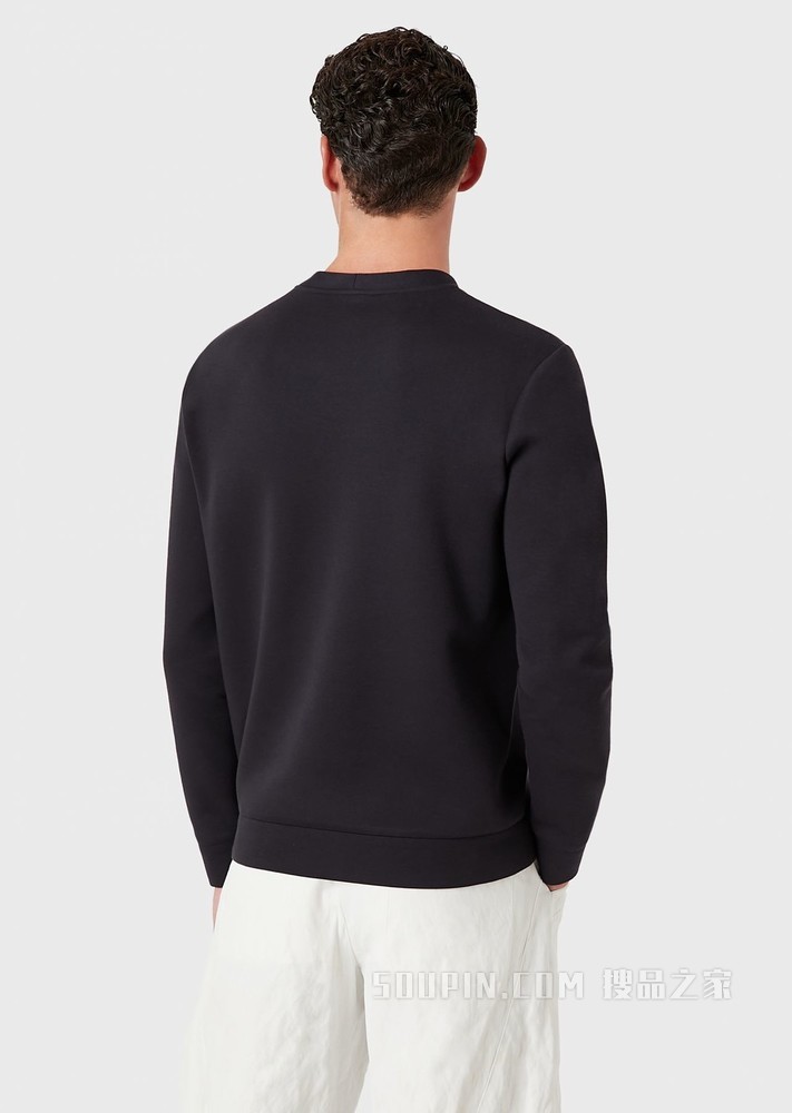 撞色3D刺绣卫衣 | Giorgio Armani