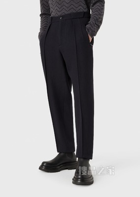 人字纹图案休闲裤 | Giorgio Armani