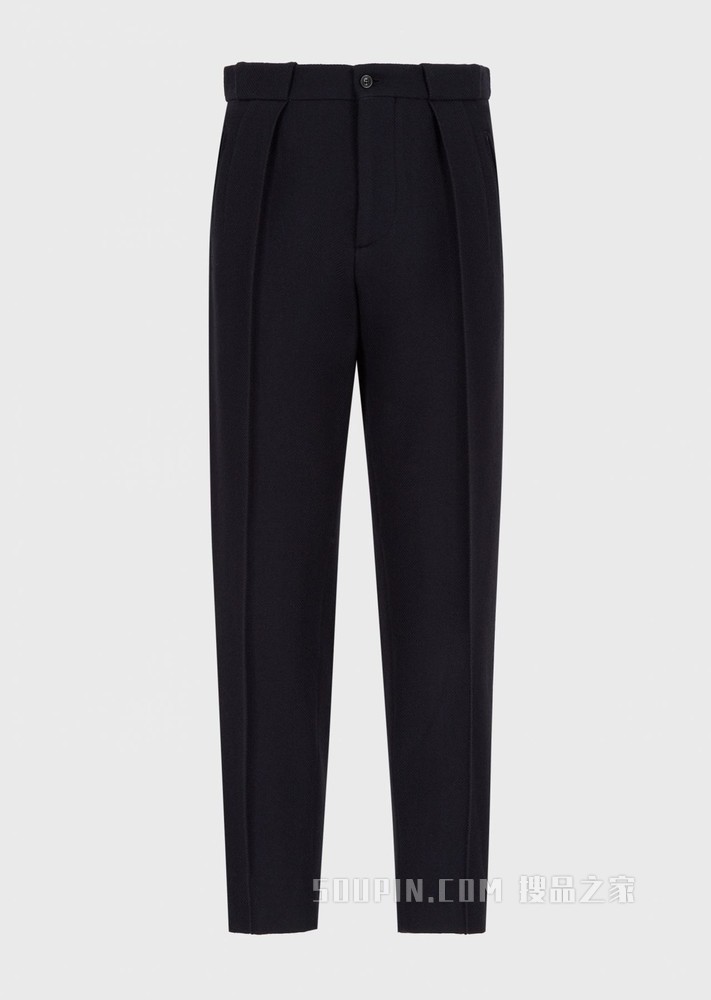 人字纹图案休闲裤 | Giorgio Armani