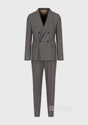 双排扣细条纹西装套装 | Giorgio Armani