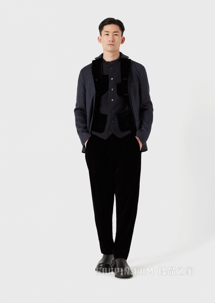 胡歌同款单排扣休闲西服 | Giorgio Armani