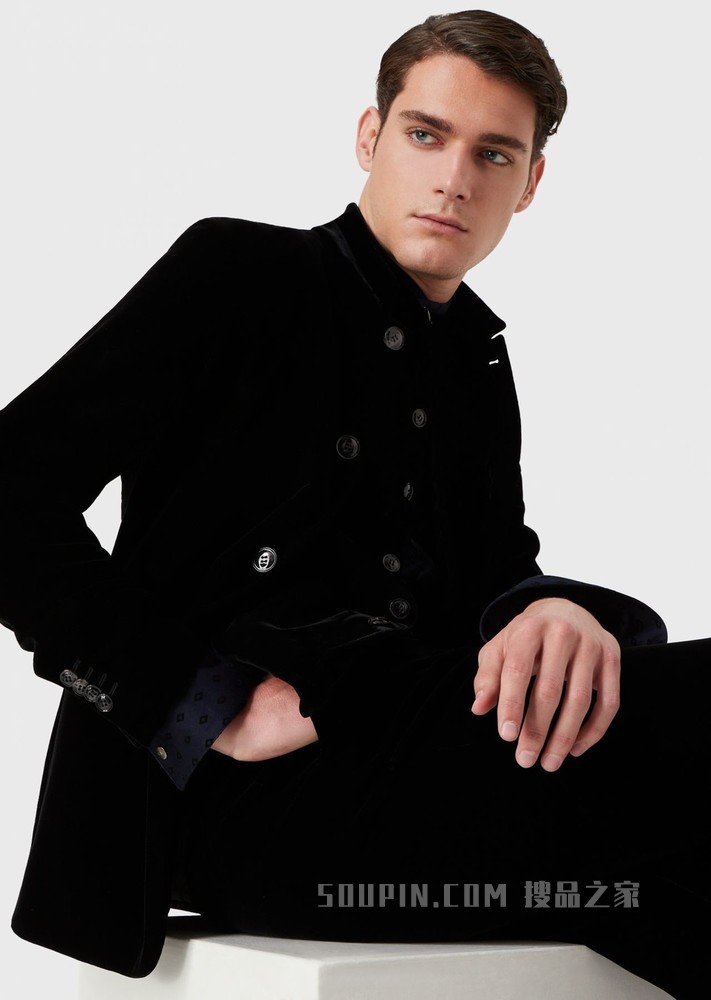 单排扣休闲西服 | Giorgio Armani