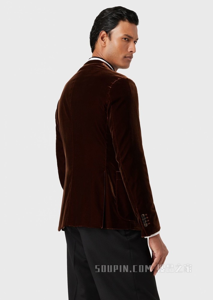 赵磊同款单排扣休闲西服 | Giorgio Armani