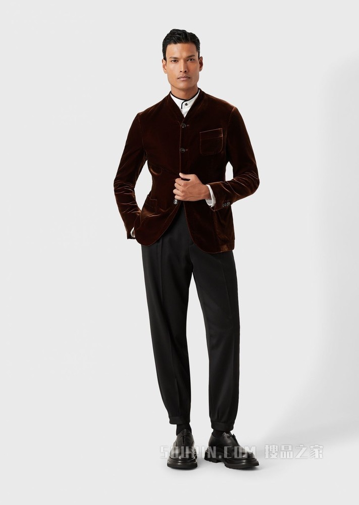 赵磊同款单排扣休闲西服 | Giorgio Armani