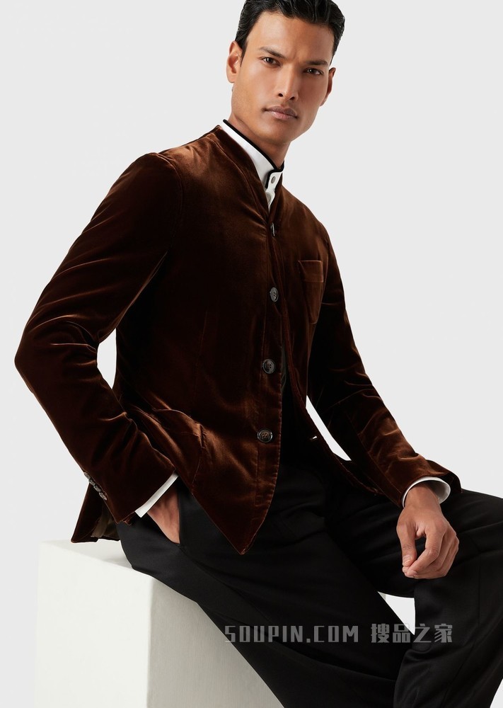 赵磊同款单排扣休闲西服 | Giorgio Armani