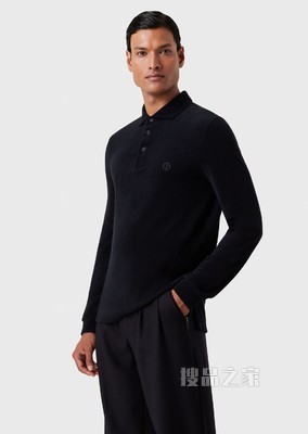 休闲长袖POLO衫 | Giorgio Armani