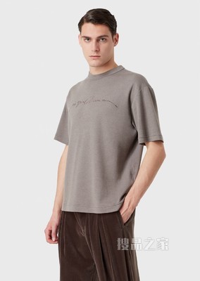 简约休闲短袖T恤 | Giorgio Armani