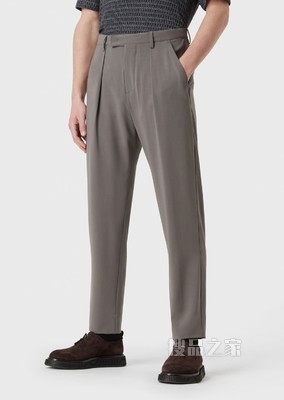 简约褶裥休闲裤 | Giorgio Armani