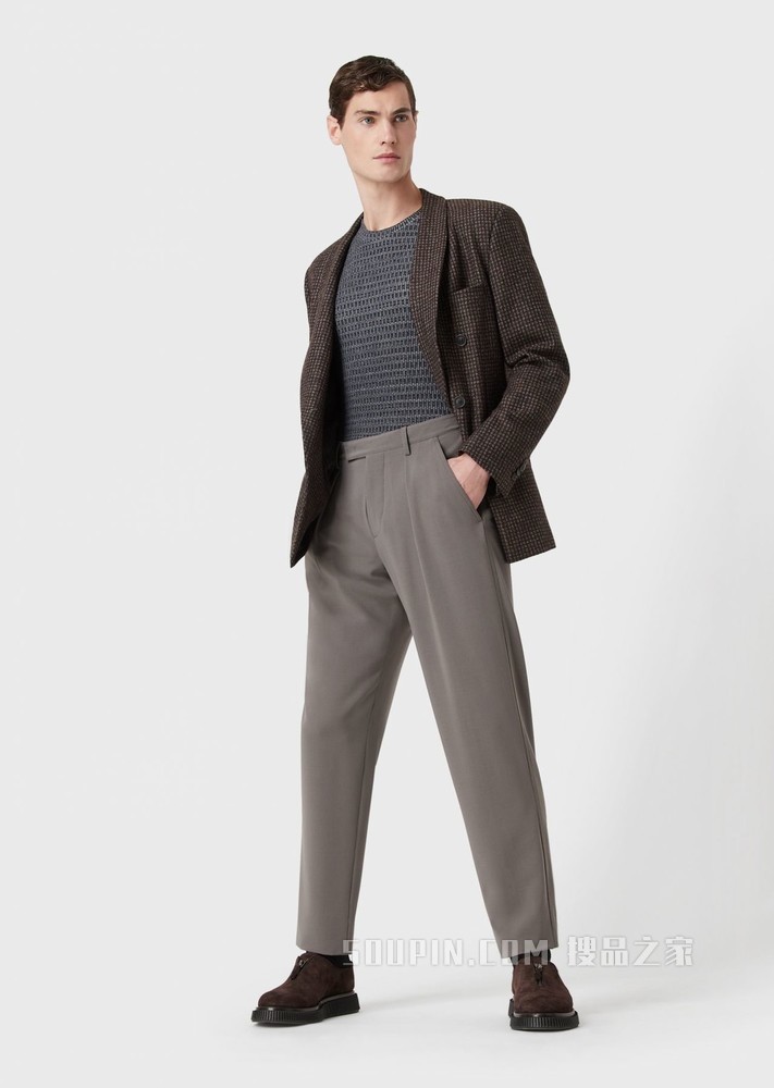 简约褶裥休闲裤 | Giorgio Armani