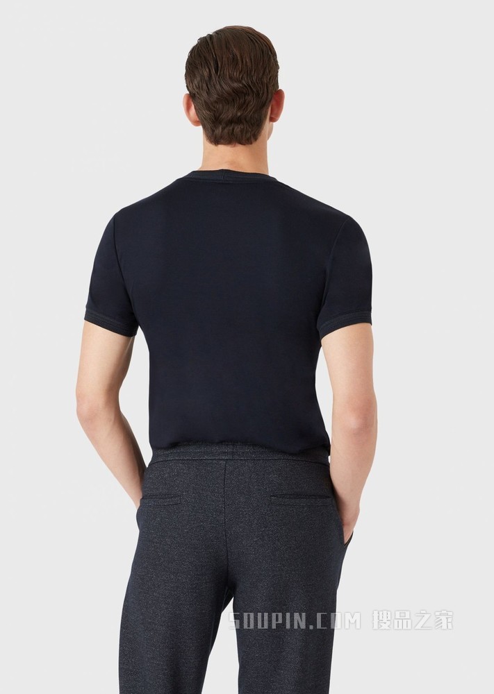 桑蚕丝短袖T恤 | Giorgio Armani