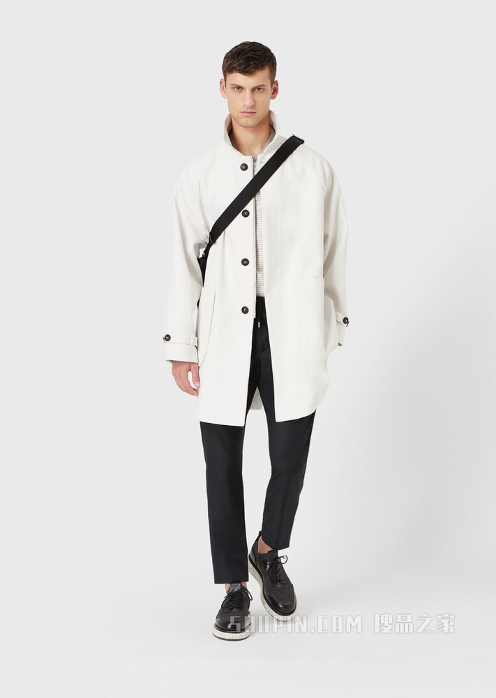 绵羊毛抽绳休闲裤 | Giorgio Armani