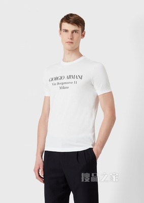 经典棉质短袖T恤 | Giorgio Armani