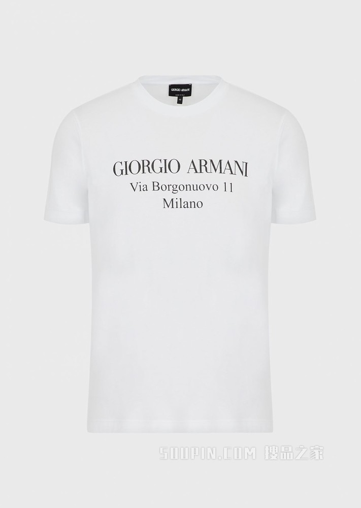 经典棉质短袖T恤 | Giorgio Armani