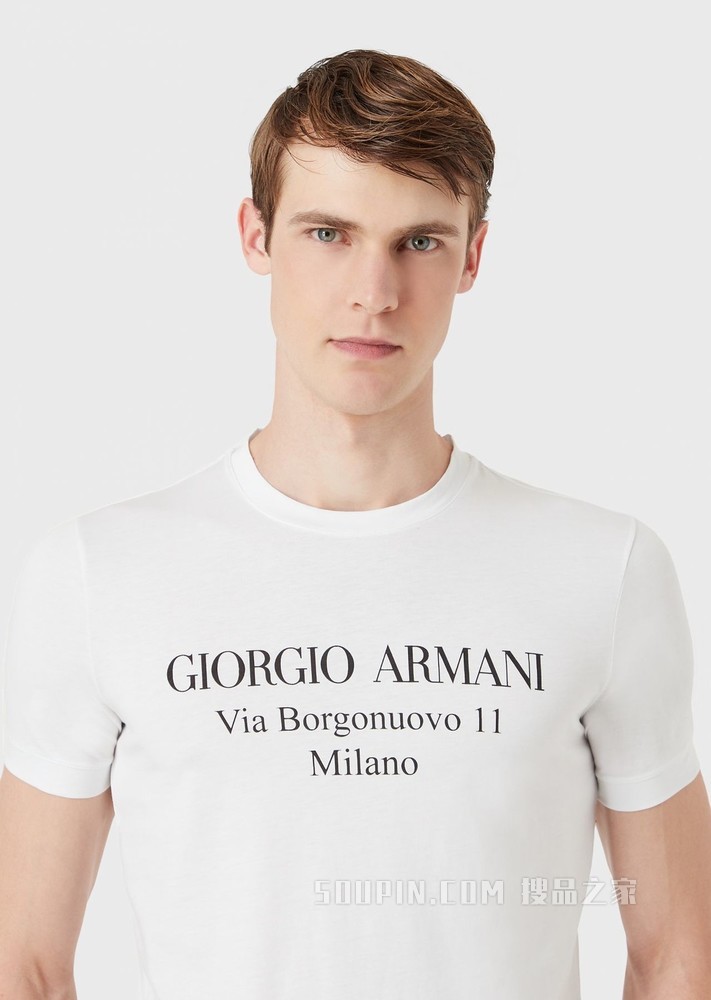 经典棉质短袖T恤 | Giorgio Armani
