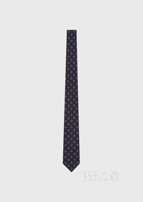 几何提花图案桑蚕丝领带 | Giorgio Armani