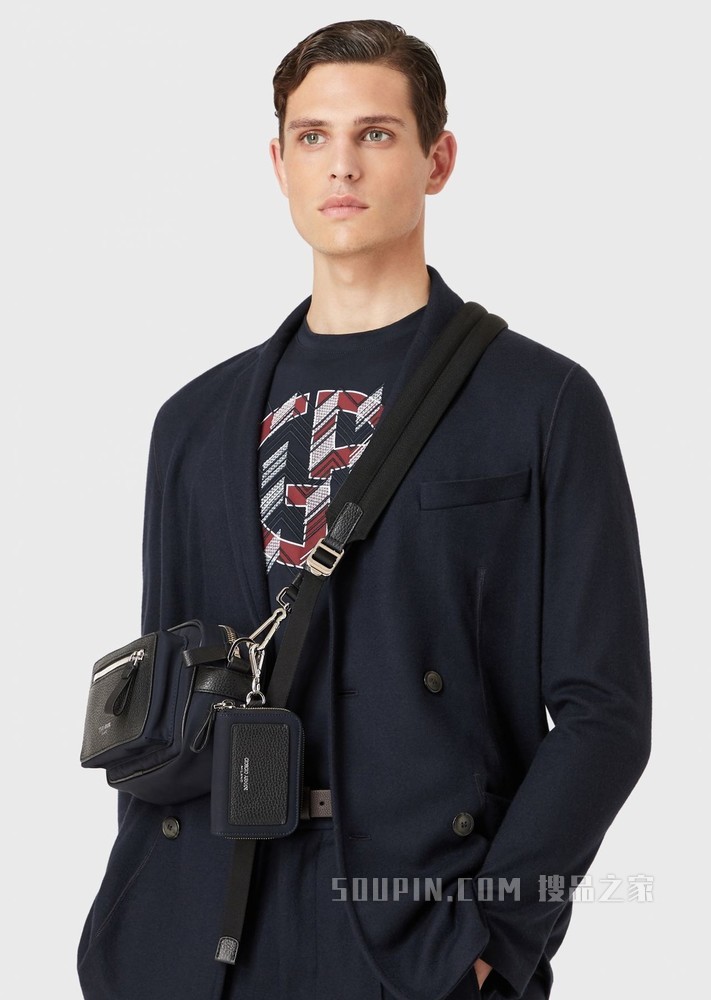 粒面皮革卡夹 | Giorgio Armani