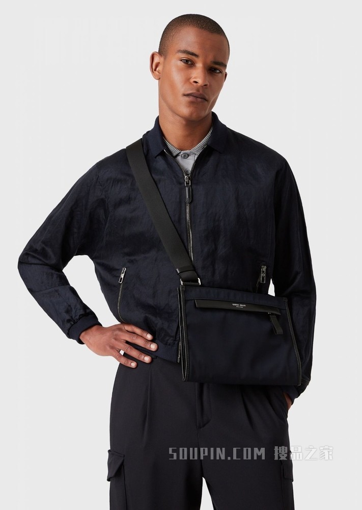 印花LOGO斜挎包 | Giorgio Armani
