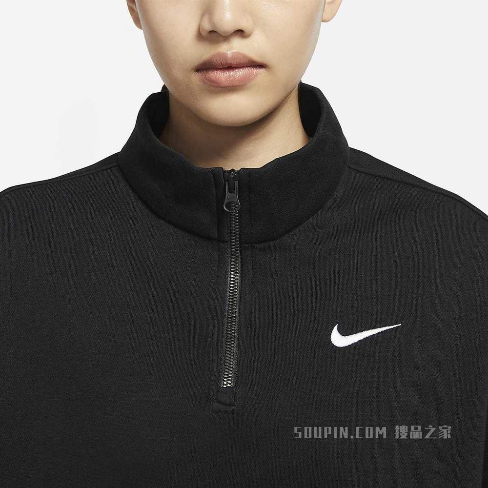 Nike Sportswear Essential 女子 1/4 拉链开襟起绒上衣