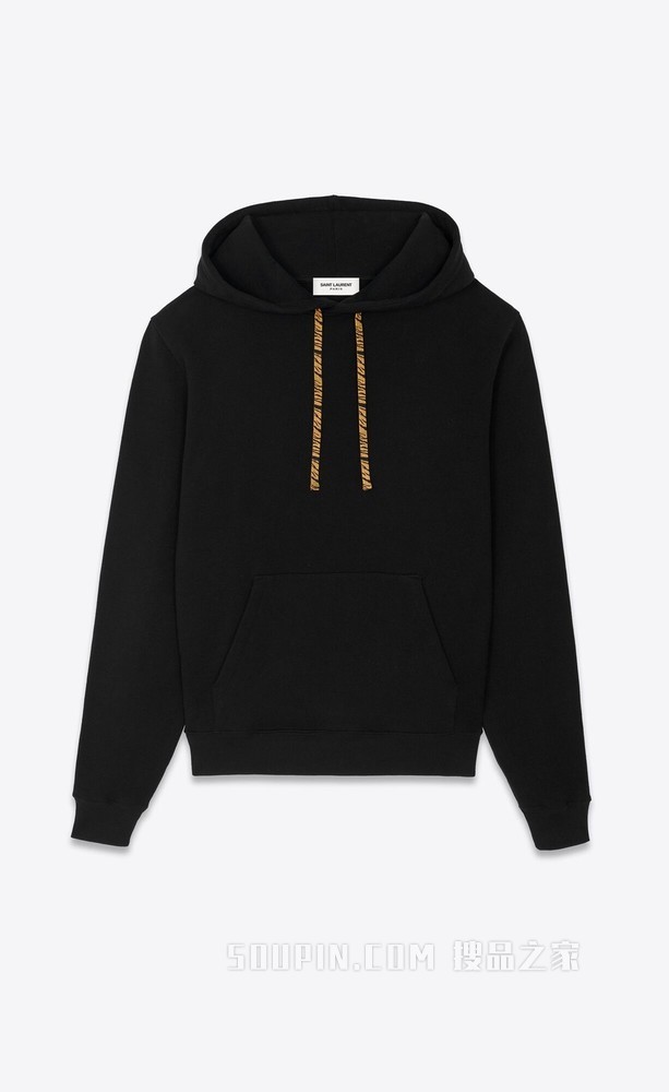 老虎印花连帽衫