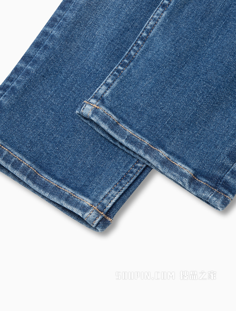 Calvin Klein 女士高弹力合体中腰九分牛仔裤J217905