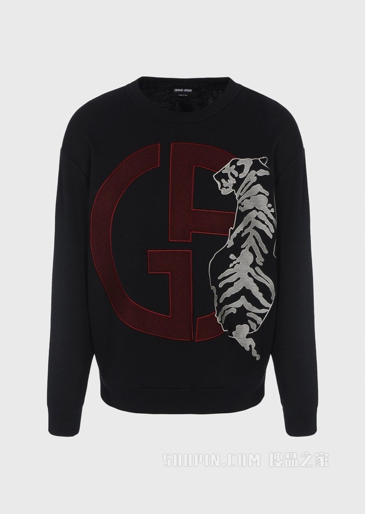 新春系列老虎图案卫衣 | Giorgio Armani