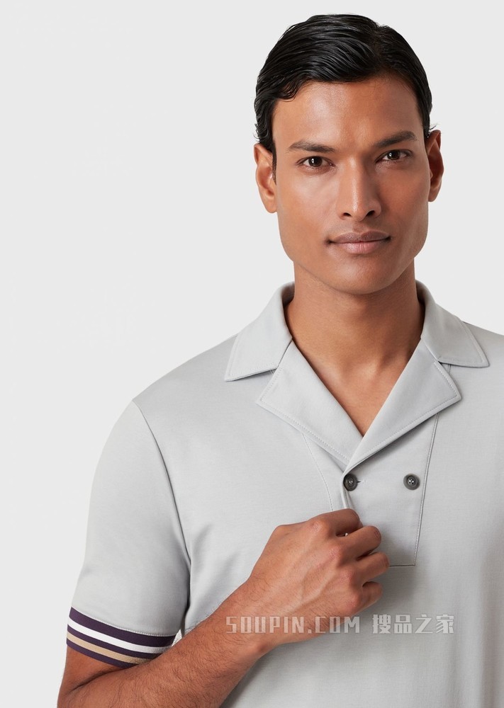 棉质短袖POLO衫 | Giorgio Armani