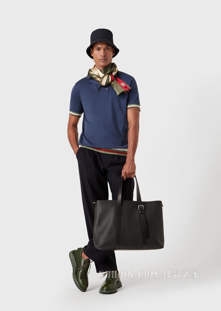 棉质短袖POLO衫 | Giorgio Armani