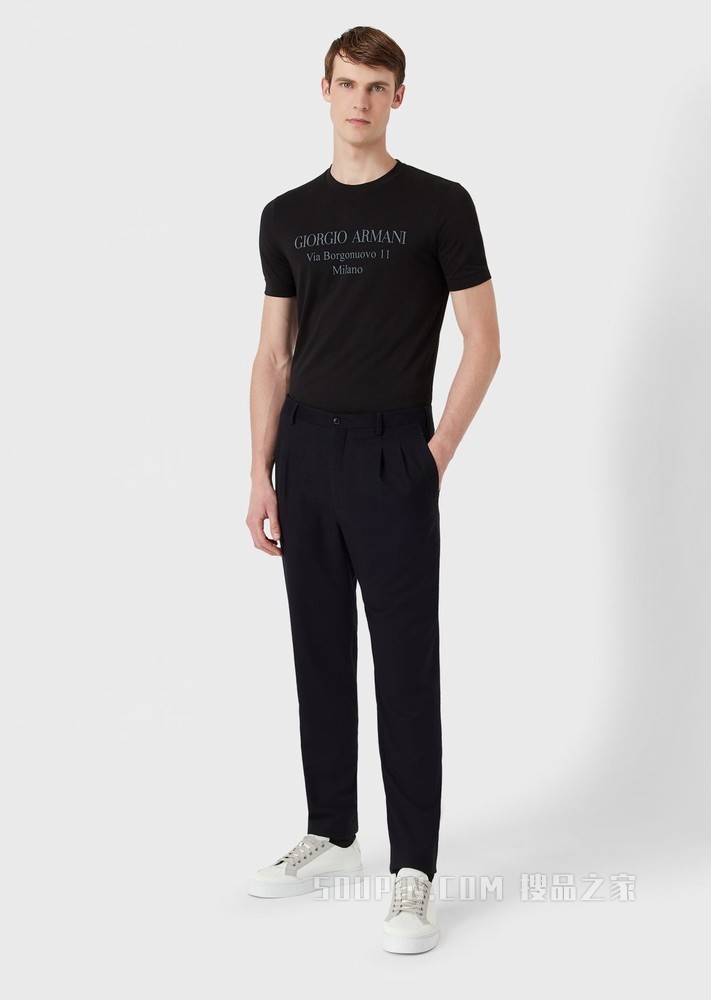 经典棉质短袖T恤 | Giorgio Armani