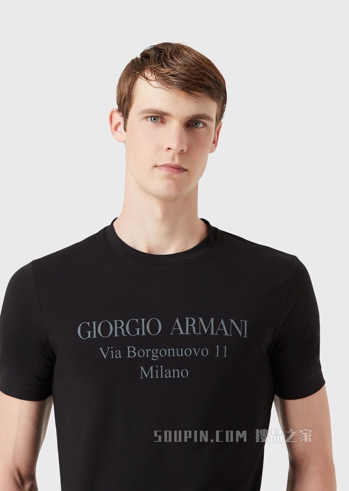 经典棉质短袖T恤 | Giorgio Armani