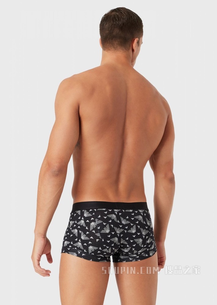 通体鹰标印花内裤 | Emporio Armani